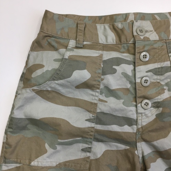RAILS Light Sage Camo ADLER Button Fly Utility Ankle/Cropped Jeans Pant - Picture 8 of 13